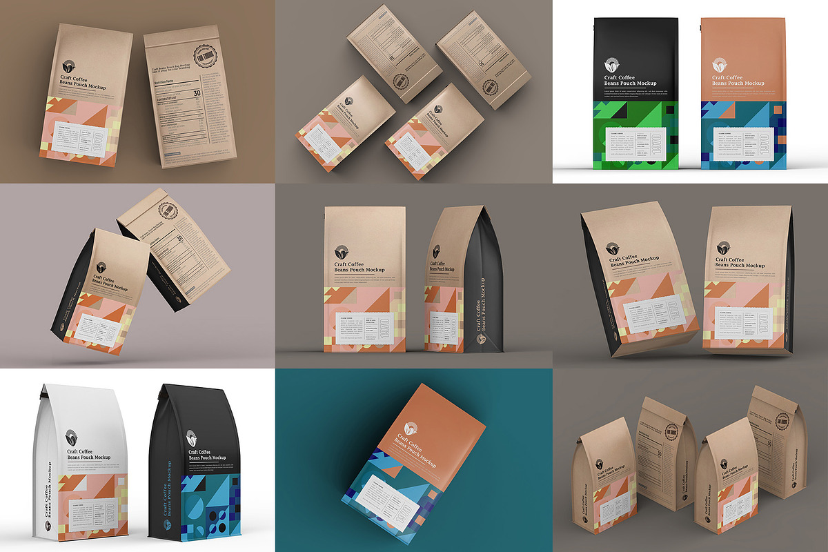 Food or Coffee Pouch Bag Mockup, a Cups & Container Mockup by Ram Studio LLC (Photo 23 of 23)