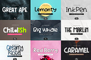 MIXED Huge Font Bundles 68 Fonts, a Handwritten Font by YandiDesigns (Thumbnail 6 of 7)