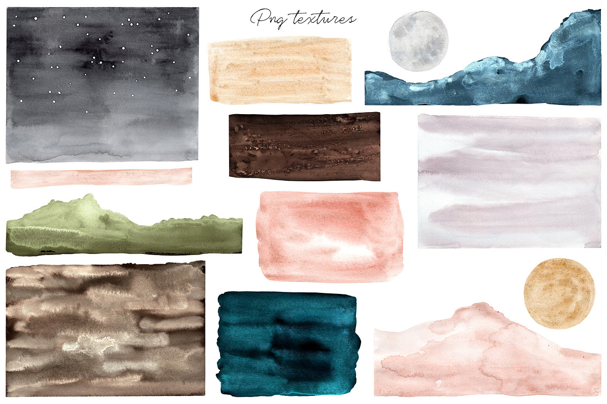 Abstract Watercolor Landscape Prints, an Illustration by Slastick (Photo 7 of 14)