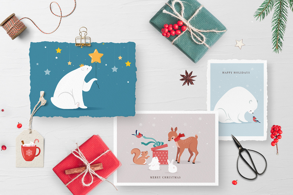 Furry Christmas - winter animals, an Animal Illustration by Marish (Photo 7 of 9)