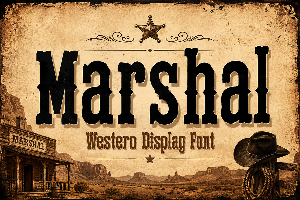 Marshal, a Serif Font by Wow Magic (Photo 1 of 5)