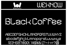 Black Coffee font