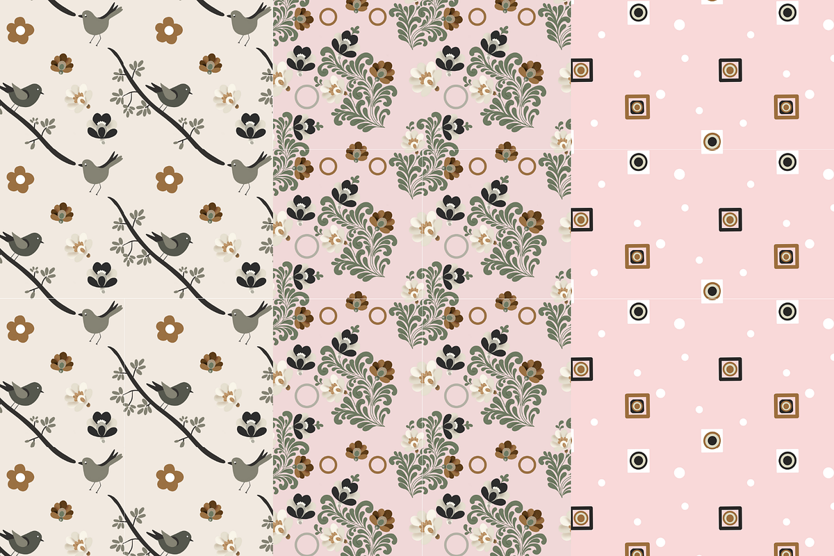 Scandinavian-Inspired Nature Pattern, a Pattern Graphic by SassyCorners (Photo 7 of 8)