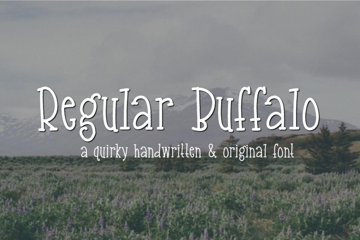 Regular Buffalo- Handwritten Font