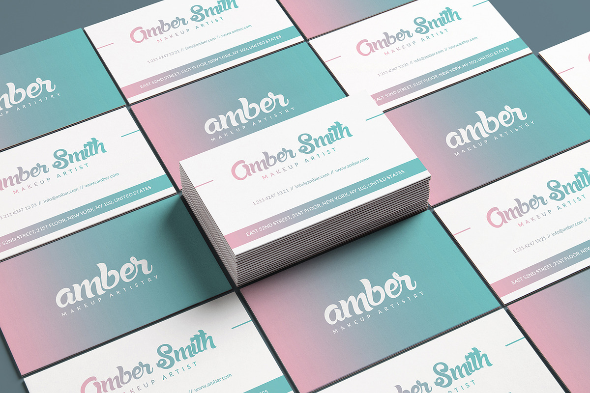 Simple Holographic Business Card, a Business Card Template by Marvel (Photo 1 of 5)