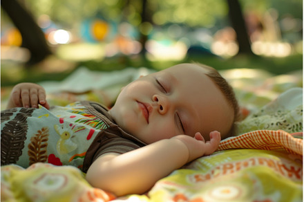 Cherished Sleeping newborn baby, a Nature Photo by Ylivdesign
