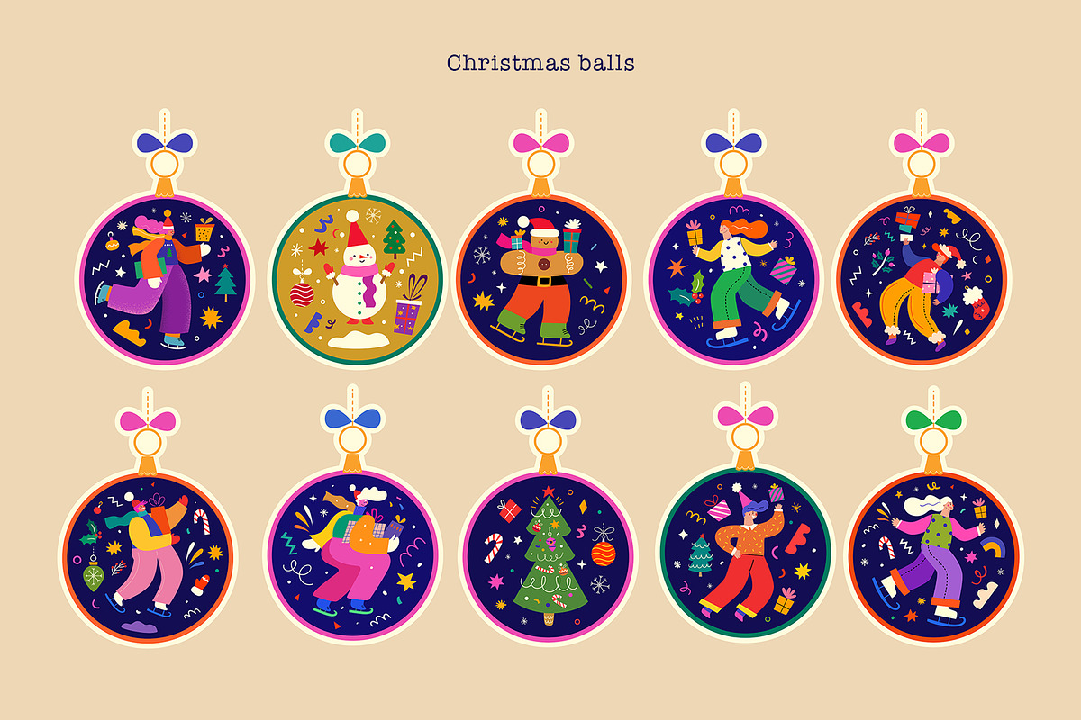 Merry Christmas and Happy New Year!, a Seasonal Illustration by MoleskoStudio (Photo 10 of 27)