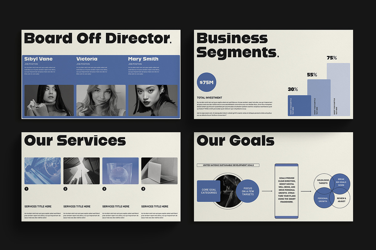 Annual Report Presentation Template, a Presentation Template by RedGiant
