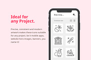 Christmas Line Icons, an Outline Icon by Amogh Design (Thumbnail 5 of 7)