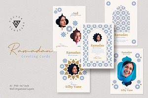 Ramadan Greeting Cards, a Card Template by Guuver