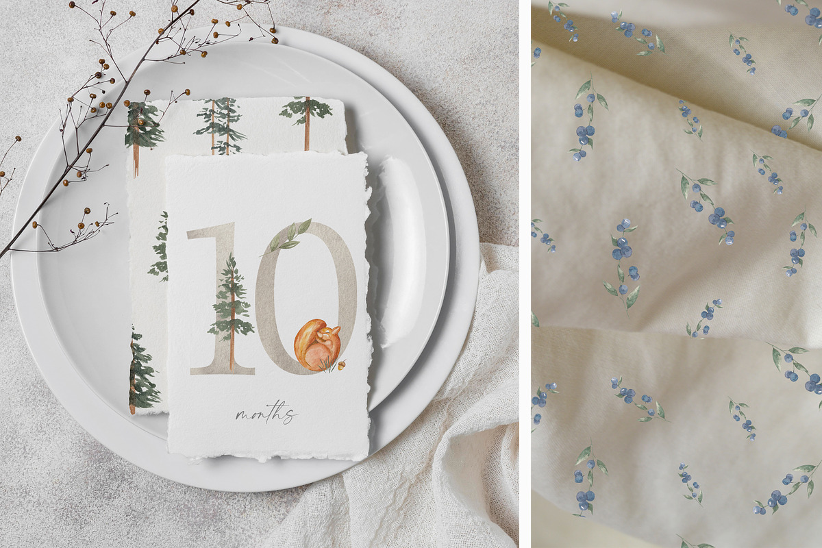 Sleeping FOREST. Watercolor animals, an Animal Illustration by Ooh Lily (Photo 12 of 18)
