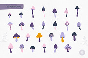 Mystical Mushrooms Clipart Set, an Object Graphic by Alena Koval (Thumbnail 3 of 16)