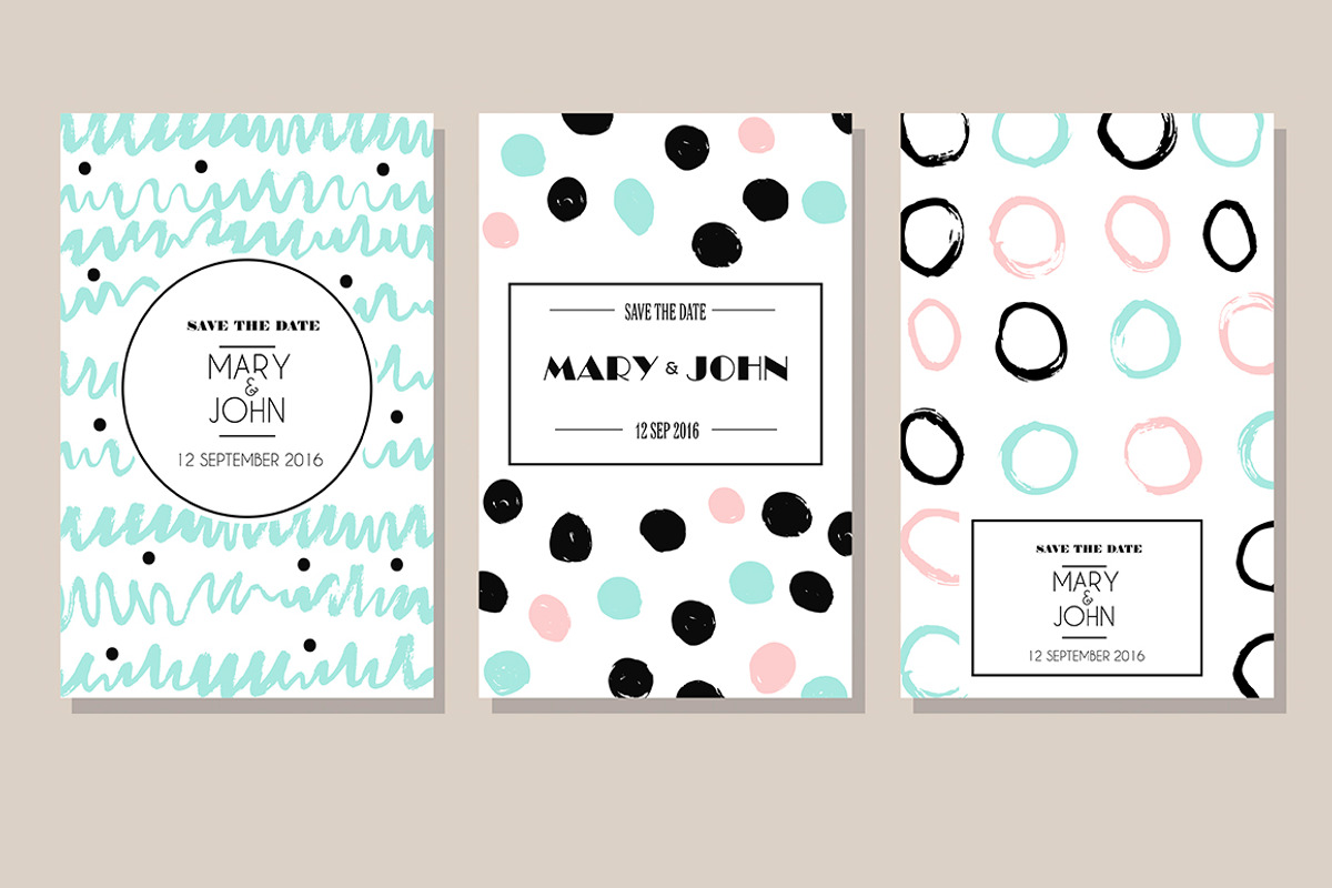 Set of  6 creative cards., a Card Template by mikka_kika (Photo 2 of 2)