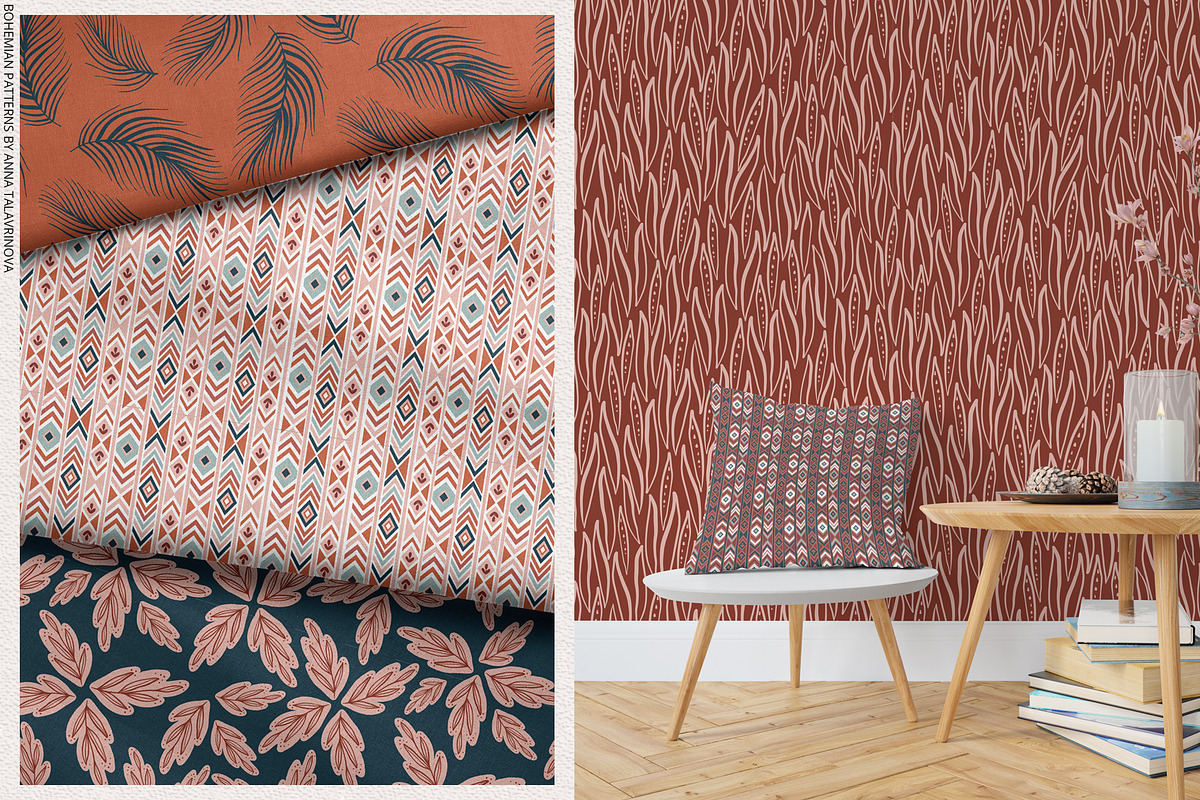 Bohemian pattern collection, a Pattern Graphic by Cozy pattern shop (Photo 3 of 7)