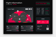Flight Dashboard UIUX Template, an UI Kit Template by MightyDesign (Thumbnail 3 of 6)