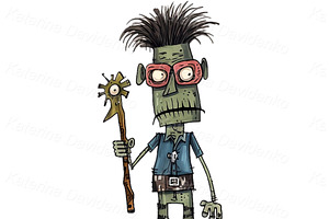 Cartoon Zombie Stickers, Undead PNG