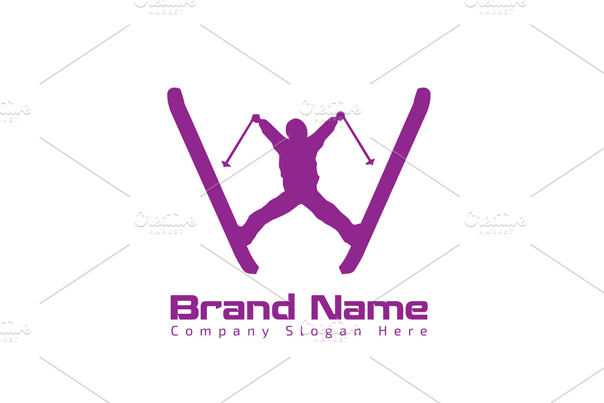 Modern Ski Logo - Vector & Mock-Up, a Branding & Logo Template by Multiple (Photo 5 of 5)