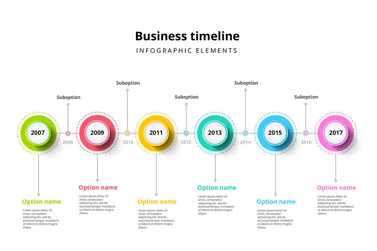 Timeline infographics template, a Presentation Template by Grafvish