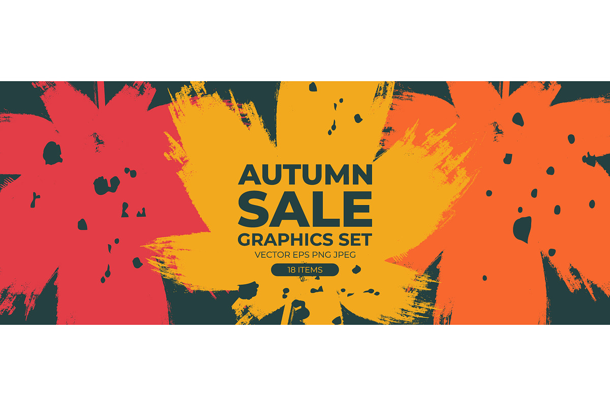 Autumn Sale Graphics Set, a Seasonal Illustration by Finevector (Photo 1 of 6)