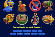 Ramadan 3D Icon pack vol 2., a Food & Drink 3D Model by orenjidesign (Thumbnail 4 of 8)