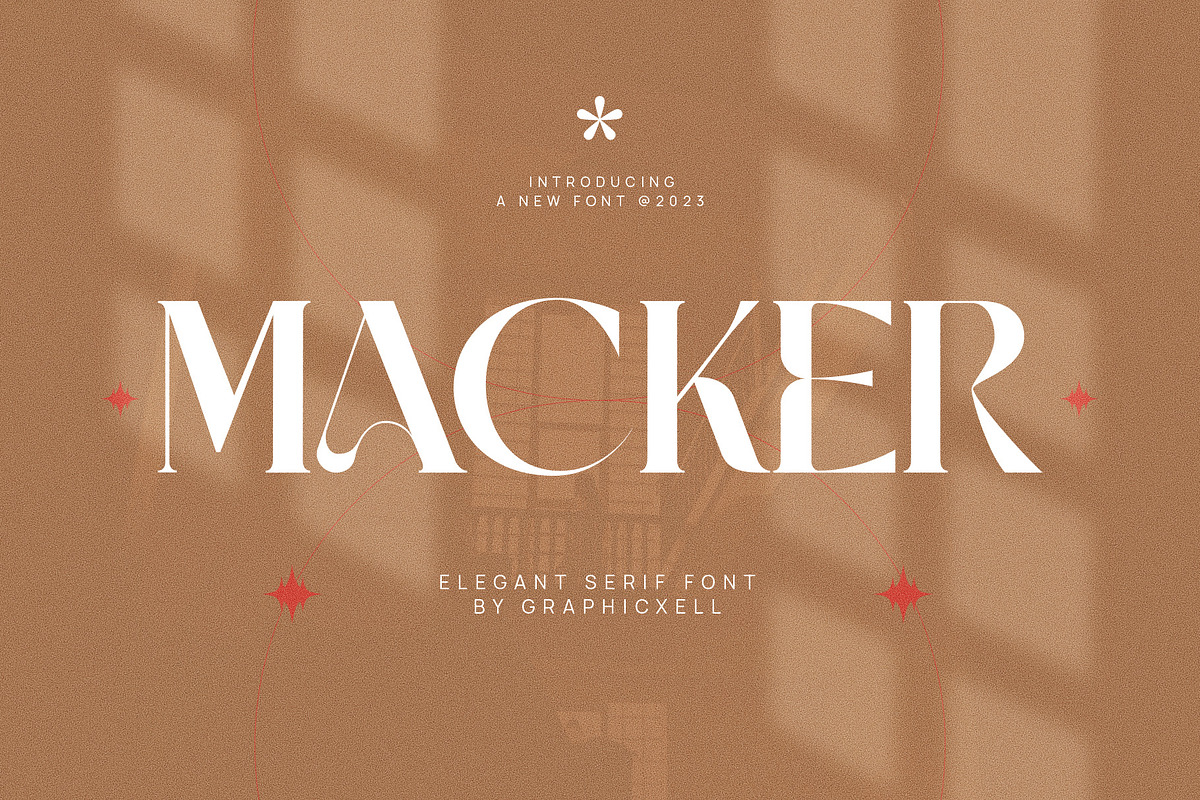 Macker Elegant Serif Font Typeface, a Serif Font by Graphicxell (Photo 1 of 10)