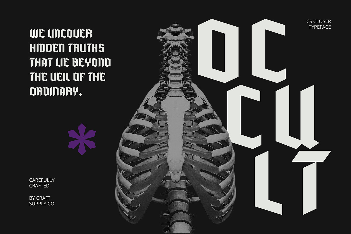 CS Closer – Gothic Font, a Sans Serif Font by Craft Supply Co. (Photo 2 of 8)
