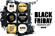 Black Friday Graphics Set, a Background Graphic by Finevector (Thumbnail 1 of 5)