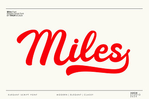 Miles - Elegant Script Font