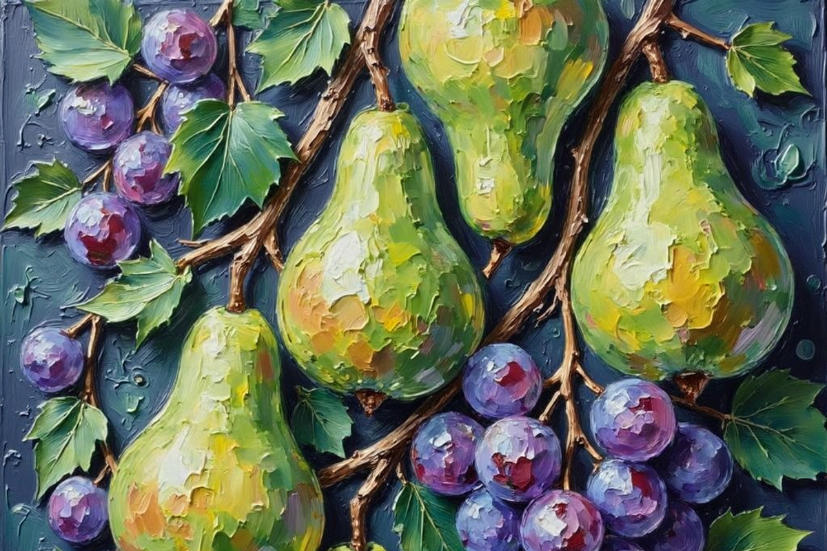 Tropical, Summer Fruit Oil Painting, a Food Illustration by PLUM&FIGS (Photo 3 of 22)