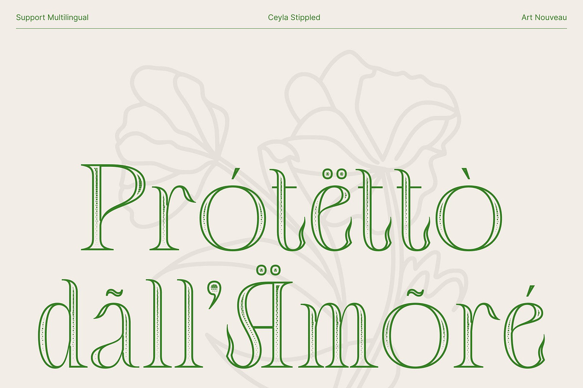 Ceyla Stippled, a Serif Font by Craft Supply Co. (Photo 7 of 8)