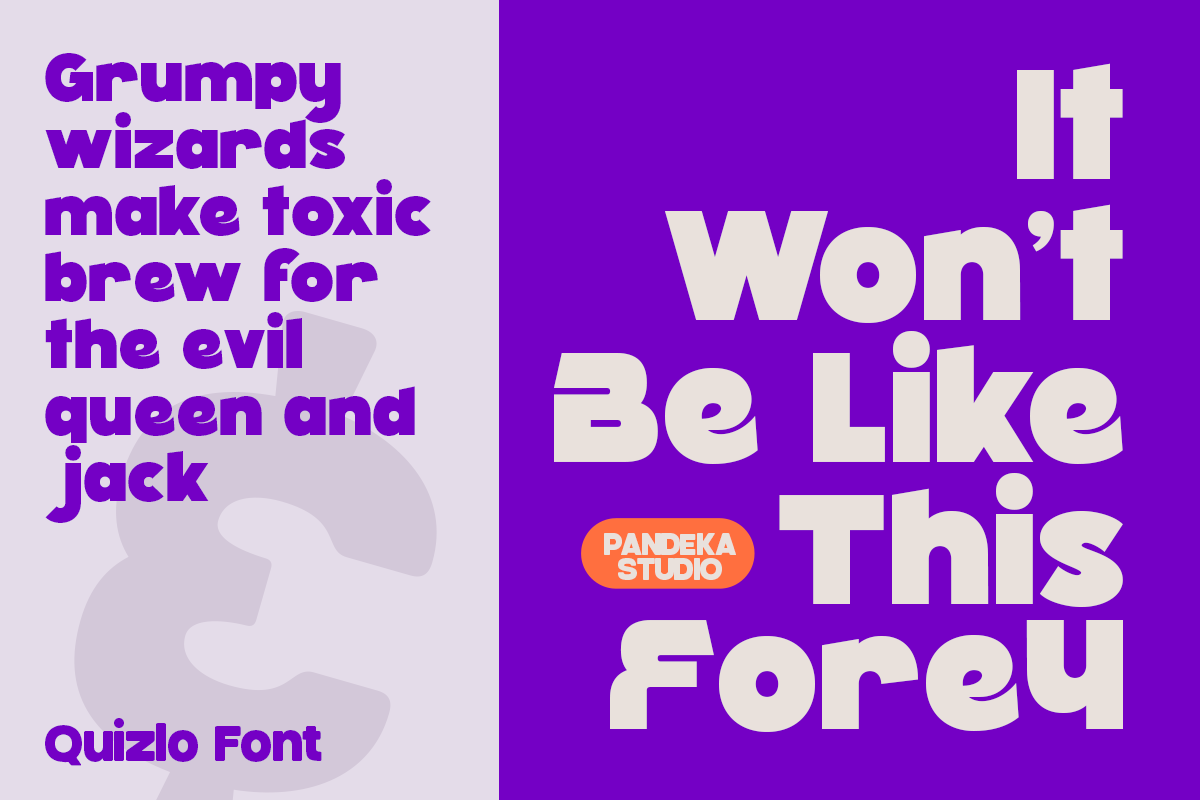 Quizlo - Food Branding Font, a Sans Serif Font by Pandeka Studio (Photo 6 of 9)