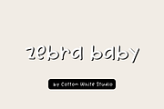 Zebra Baby, a Handwritten Font by Sofia Skoog (Thumbnail 1 of 9)