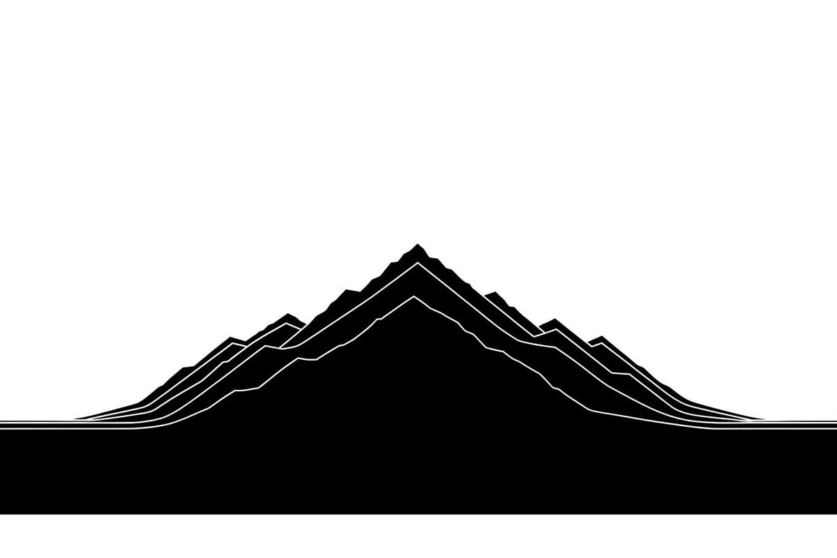 50 Mountain Landscape Silhouette Bun, an Illustration by Designer_Momina (Photo 37 of 51)