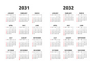 Calendar 2025, 2026 and 2032, an Illustration by Volyk (Thumbnail 6 of 6)