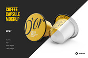 Coffee Capsules Pack 4 views, a Cups & Container Mockup by easymock (Thumbnail 3 of 12)