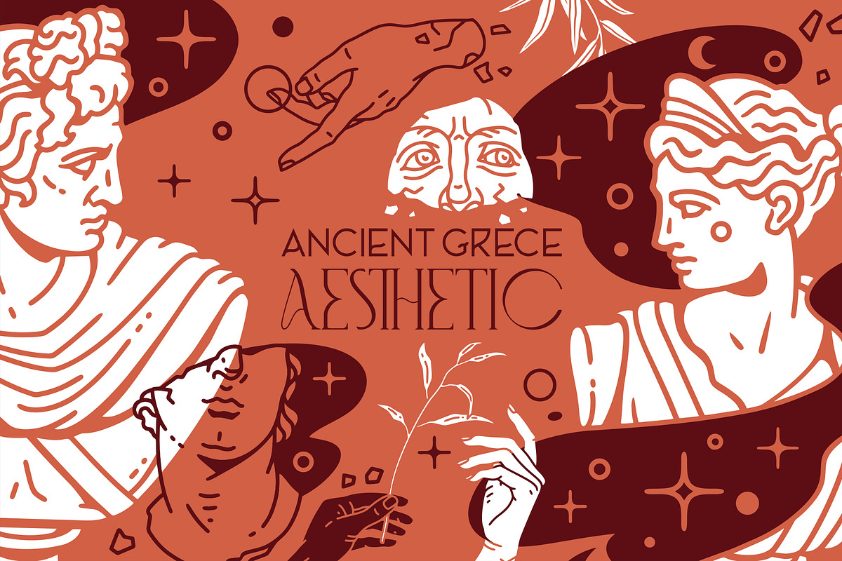 Ancient Greece. Antique Aesthetic, an Illustration by OlgaSoi007 (Photo 1 of 9)