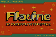 Alavine 3D, a Sans Serif Font by Craft Supply Co. (Thumbnail 1 of 8)