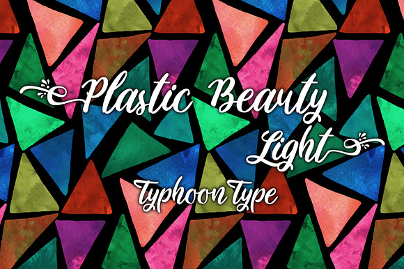Plastic Beauty Light font preview 3