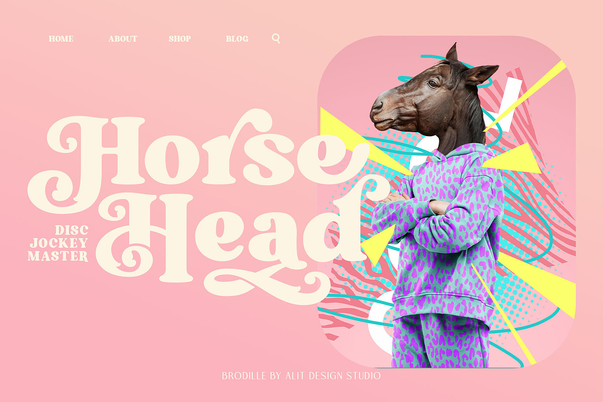 Brodille Typeface, a Font by alit design (Photo 2 of 15)