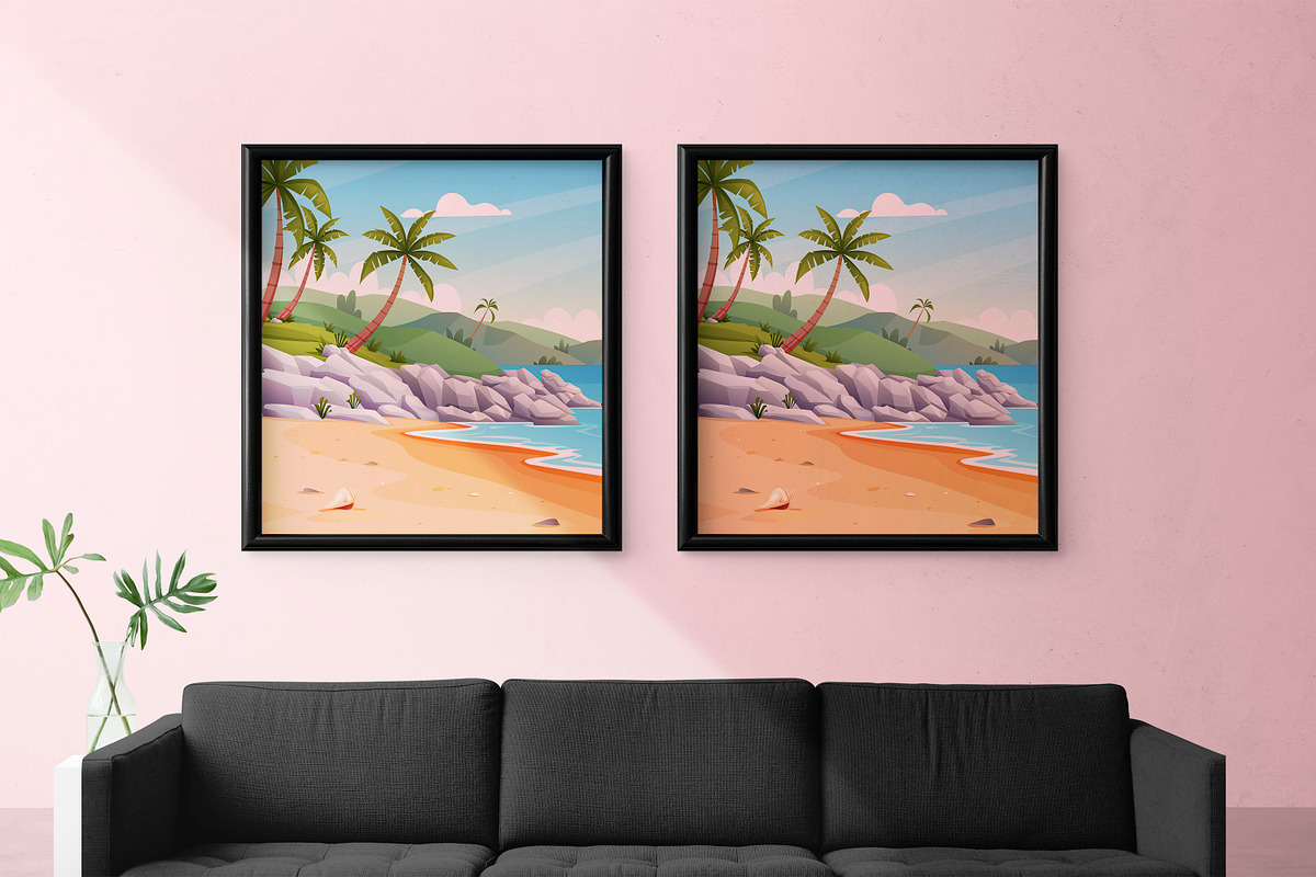 Beach Landscape, a Background Graphic by Digital Studio (Photo 4 of 9)