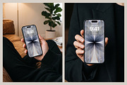 iPhone 17 Hand Holding Mockup Bundle, an iPhone Mockup by mockeyai (Thumbnail 5 of 5)