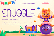 Snuggle – Modern Kids Typeface, a Handwritten Font by overlaytemplates (Thumbnail 1 of 5)