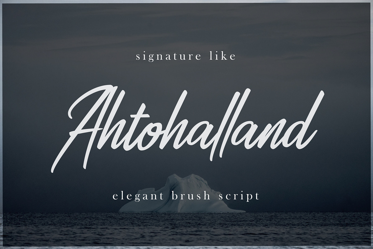 Ahtohalland elegant signature script