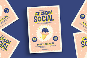 Ice Cream Social Flyer