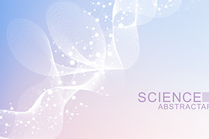 Modern science background, an Illustration by pro500