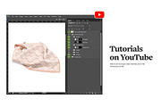Wrapped Silk Scarf Mockups, a Product Mockup by rebrandy (Thumbnail 9 of 10)