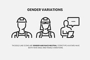 Bold Line Icons, an Outline Icon by Howcolour (Thumbnail 2 of 151)