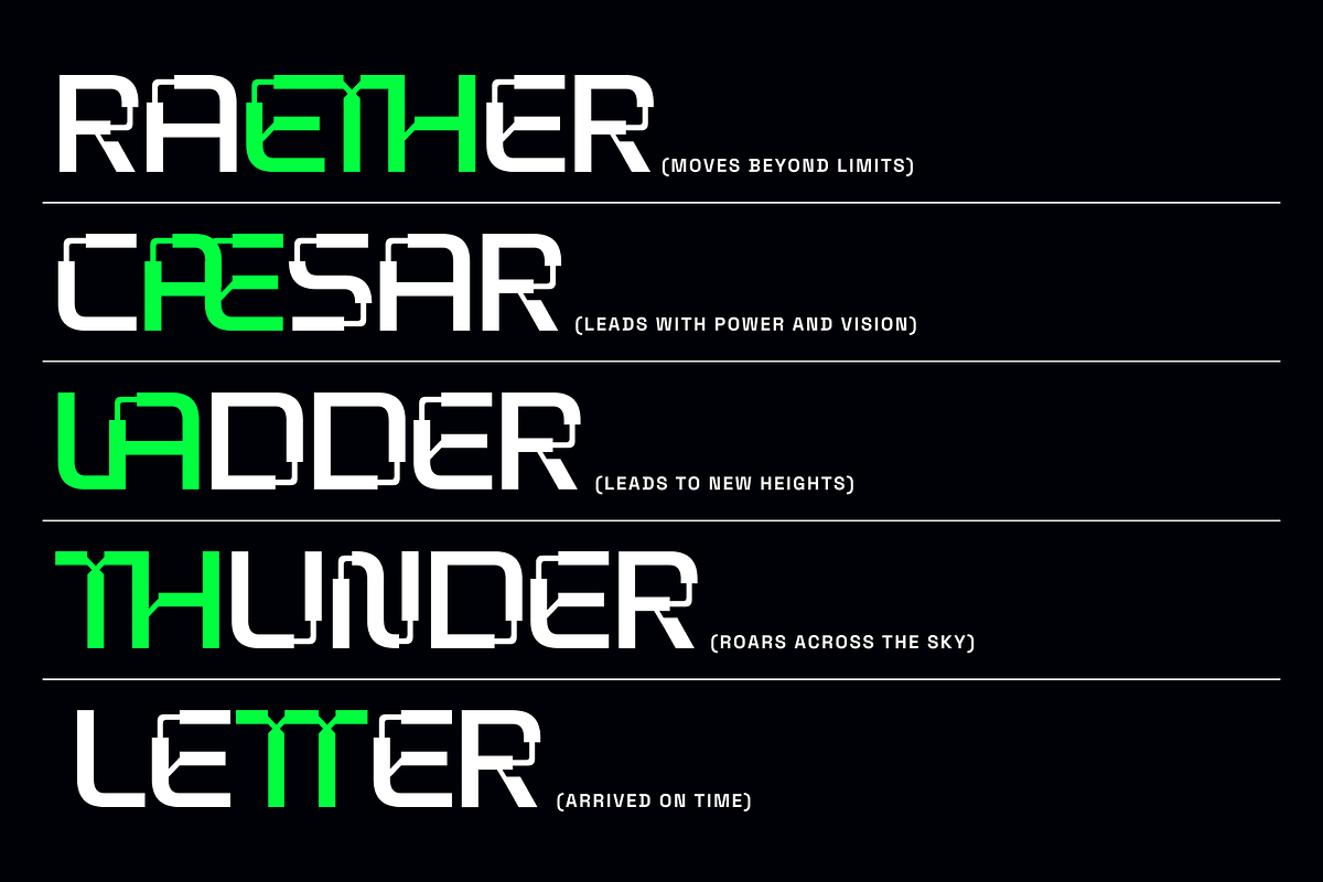 Futurest Cosmo – Futuristic Font, a Sans Serif Font by Mine Type Lab (Photo 8 of 10)