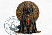 Black Cat Familiars clipart Set, an Animal Illustration by ThatsDesignArt (Thumbnail 6 of 10)