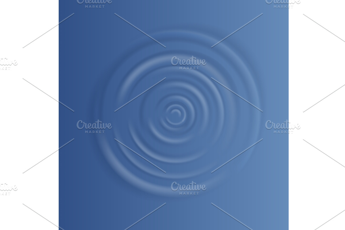 Water ripple effect top view, an Illustration by Things for designers